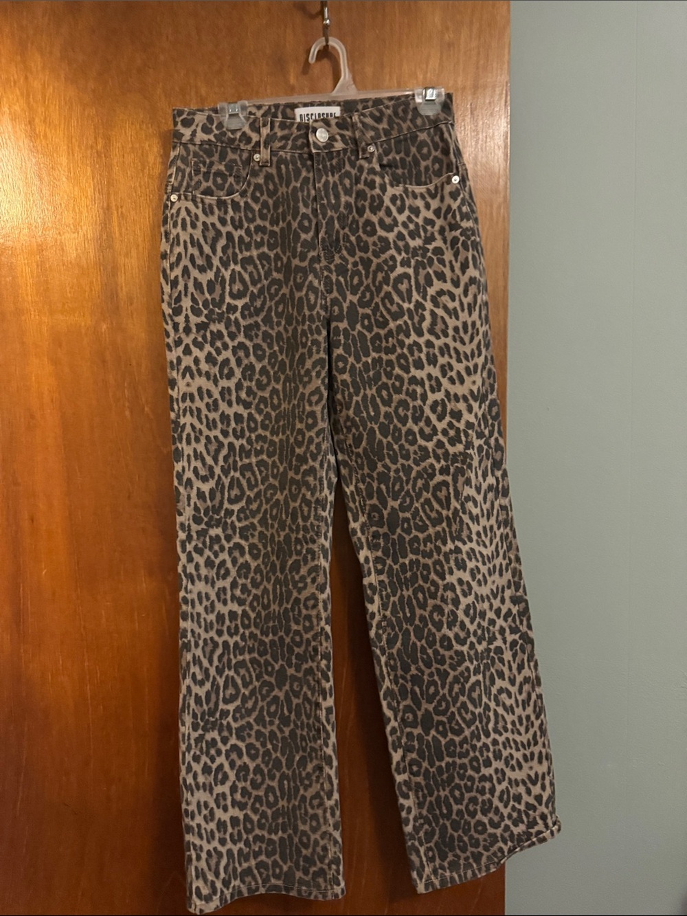 Leopard-Print Wide-Leg Jeans in Brown by Madewell